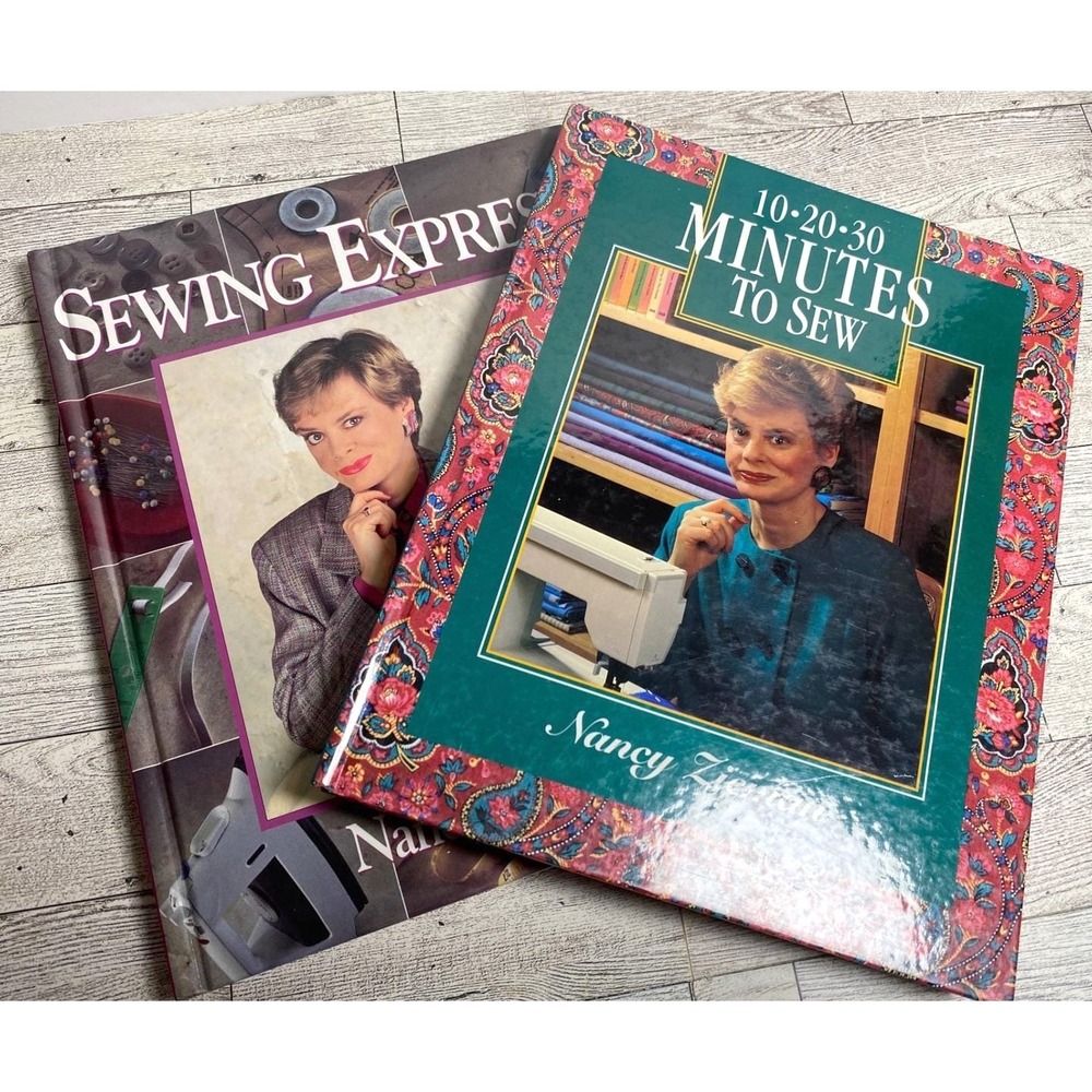 Nancy Zieman Sewing Book Lot Express 10-20-30 Minutes to Sew 1990s Hardcovers ~